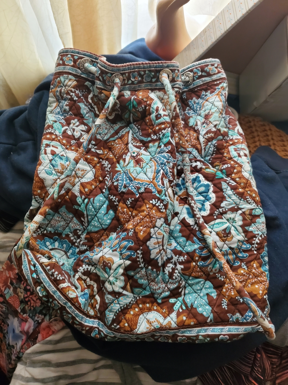 BUNDLE ONLY ITEM Vera Bradley Boho Backpack *FLAWS - Picture 11 of 16